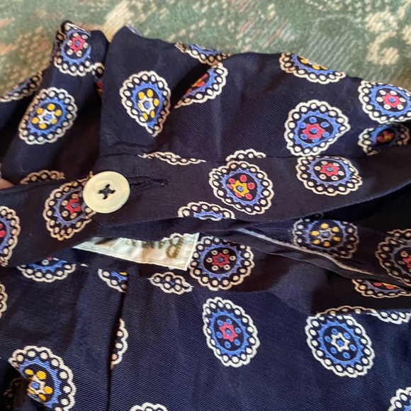 Vintage Y2K A Line Button Closure Geometric Banana Republic Skirt Size 4 Multi - Picture 10 of 10